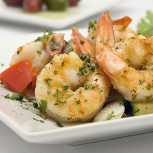 Gambas sautée à l’ail